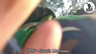 Absolutely chaotic video of South Monywa PDF executing a drive-by attack from a truck. November 1st, Chaung-U Township. 3 junta soldiers were killed.