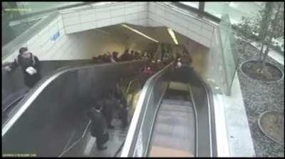 Escalator failure in Turkey