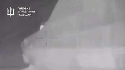 Footage of the attack on the Russian warship Project 22160 