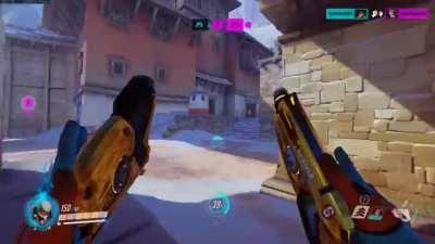 started playing overwatch over a week ago, here's my first solo clip :D