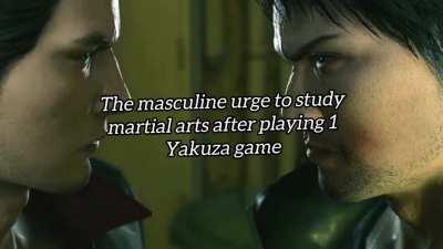 Masculine urge to join a fight gym after playing 1 yakuza game: