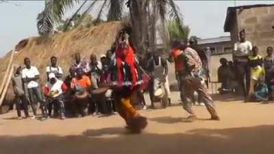 Zaouli, traditional dance of the Guro people of central Ivory Coast