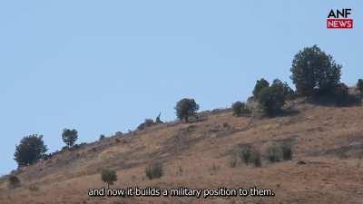 KDP (Kurdistan Democratic Party, Barzani Family, the western-lovers Kurdish capitalists) is establishing a base for the Turkish army under the shade of the Southern Kurdistan Region flag to be used against the PKK revolutionary guerrillas