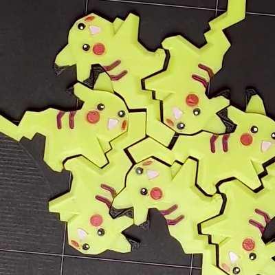 3d printed Pikachu Tessellation