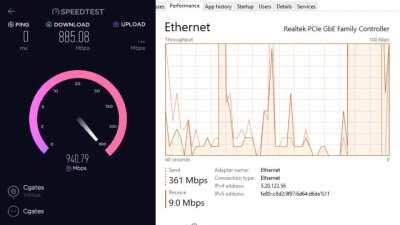 Can't reach 1gbps. Can be msi b450 tomahawk max problem?