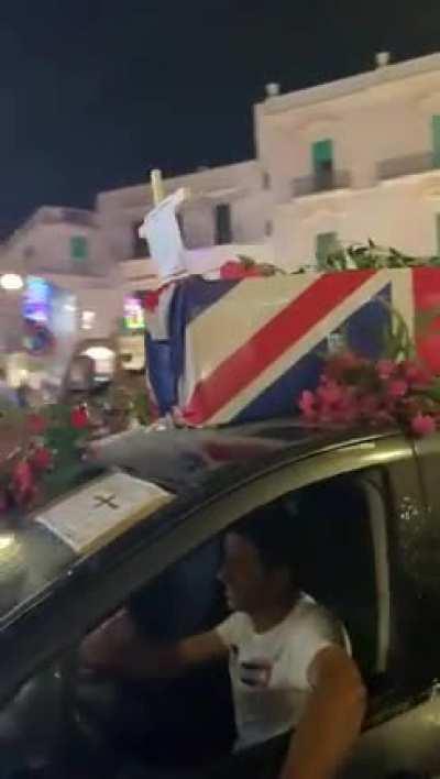 The way people in puglia celebrated the euro2020 victory