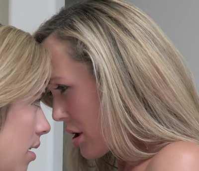 Brandi Love and Lia Lor - Passionately Kissing Her Daughter