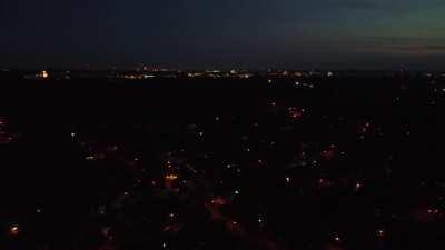 Drone's view of the fireworks