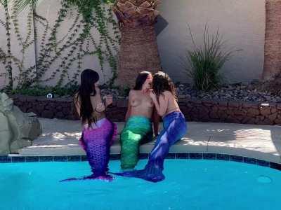 Our fun mermaid photoshoot got a little naughty!