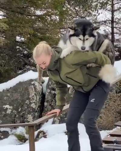 Crossing the bridge with human slave