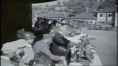 Footage of Pyongyang under South Korean control- a short-lived liberation. October 1950