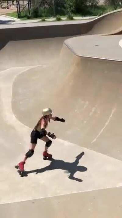 Her skating skills