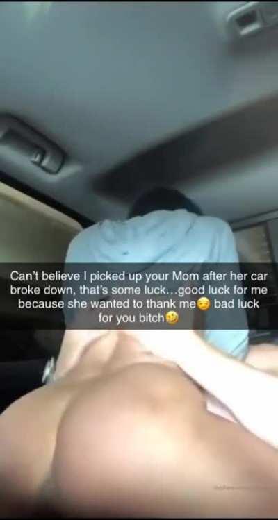 My bully sent me a snapchat yesterday….now mom’s car is in the shop, and my bully’s baby is in her womb!