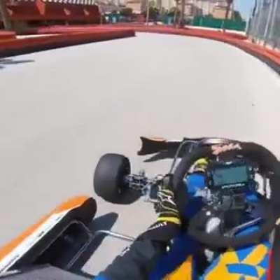 Ever wondered how an F1 driver would do on a normal indoor Go kart?