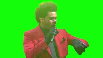 [GREEN SCREEN] The Weeknd singing 