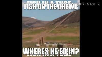 Ave you gota loicence for that fish chewb?