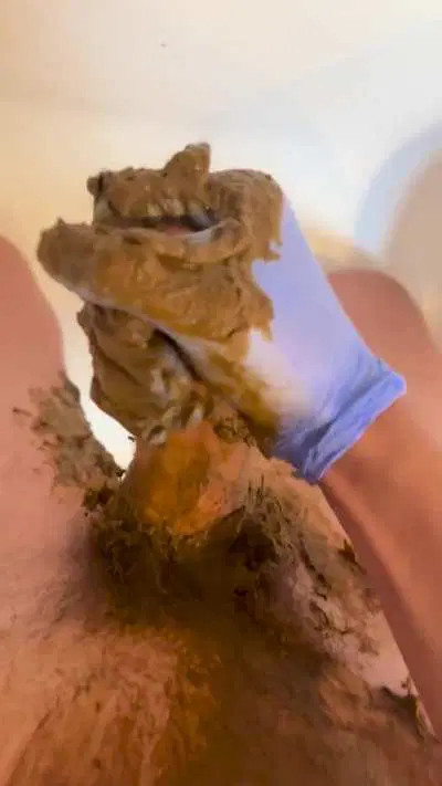 Cumming with shit on my cock (dm for full vid)