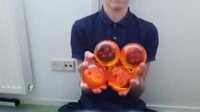 Contact Juggling with Dragon Balls