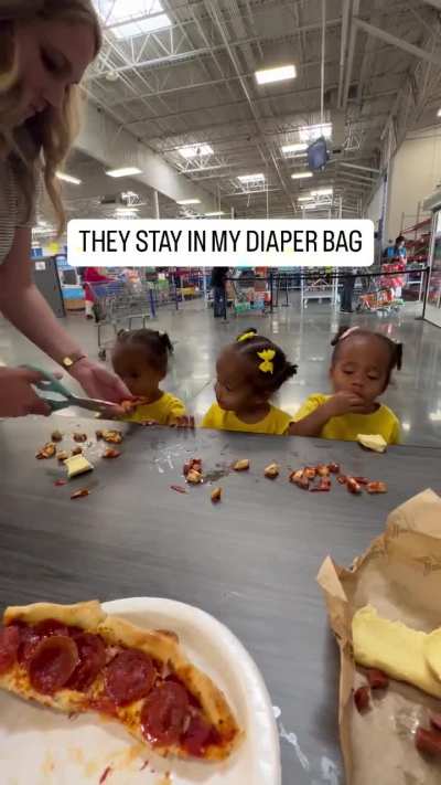 Why would you have these babies eating off of a public table?!