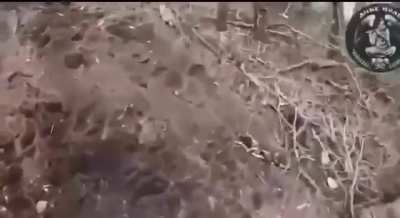 POV of Ukrainian soldiers storming Wagner trench. March 2023