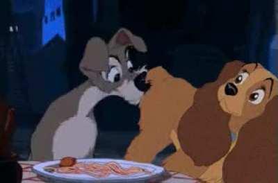 Lady and the tramp.