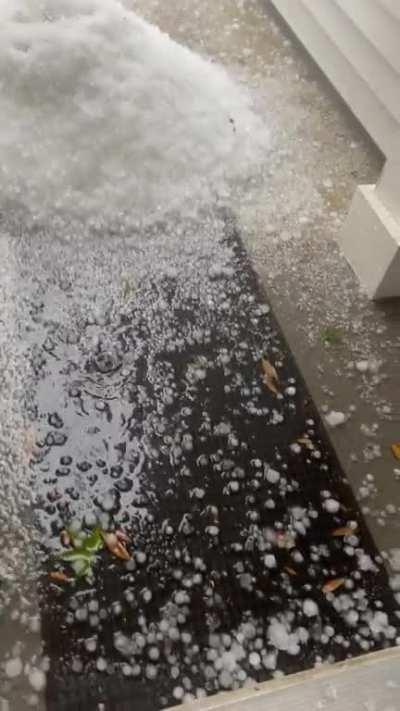 Hail storm in Savannah, GA today