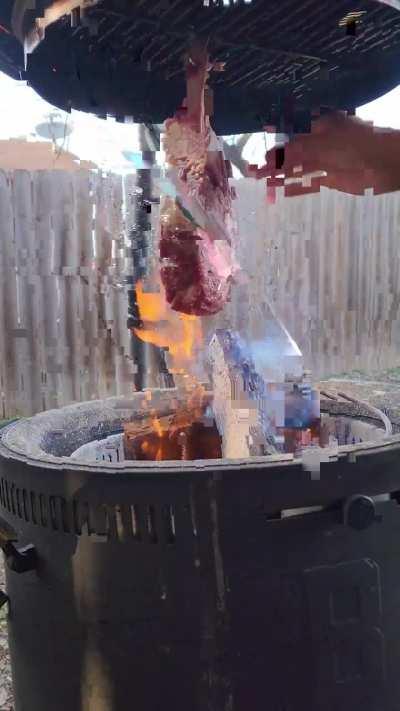 My new favorite way to cook a tomahawk 