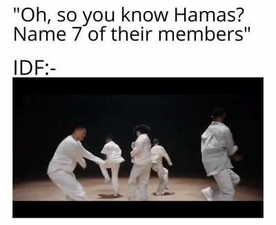 Fuck me, today is a Hamas member!