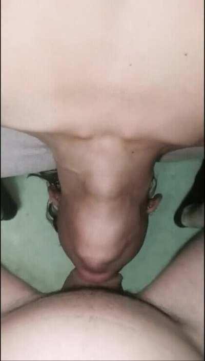 Swallow every inch of my huge cock 