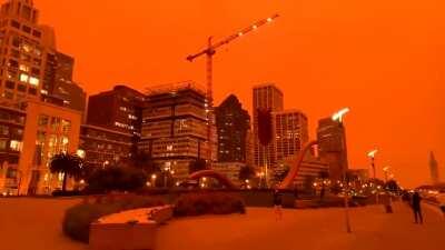 San Francisco red sky