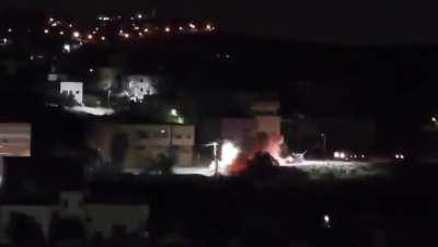 An Israeli Convoy is struck by an IED in Azzun, West Bank reportedly without casualties.