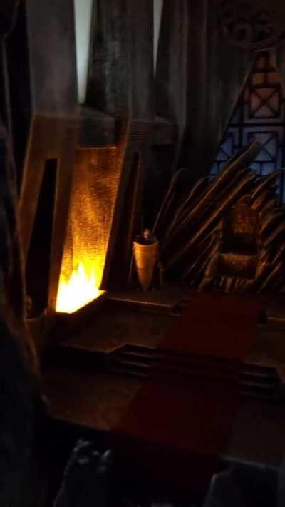 A DragonStone throne room booknook I made.