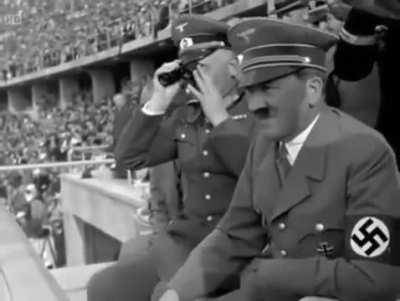 Hitler being high on meth in the 1936 Olympics