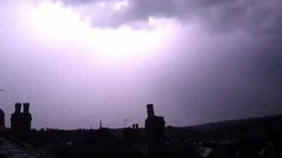 Slow-mo shot of lightning from Sharrow