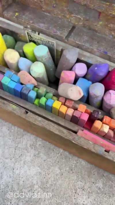 Sidewalk chalk art