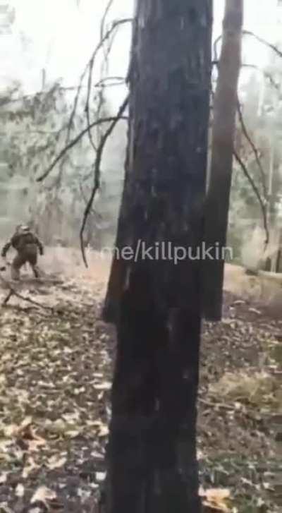 Russian forces (likely Chechens) in firefight