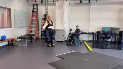 [OC] First time trying an exoskeleton as a quadriplegic