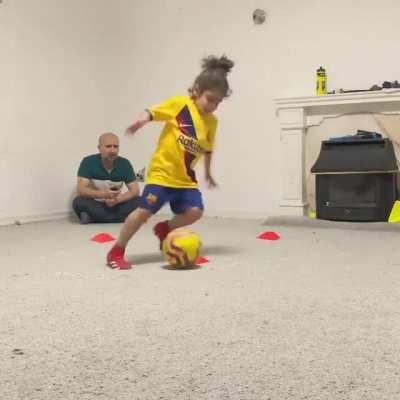 Crazy Footwork of an 8yr old