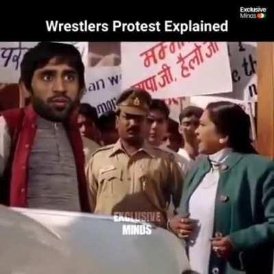 When the wrestlers first started protesting, we all felt they were wronged. Lately with all the political gimmick it looks like this 