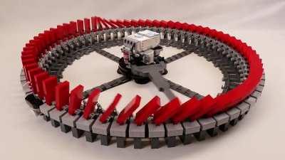 Just an Infinite Lego Domino Ring