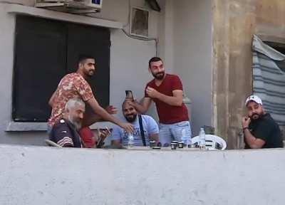 these guys in Lebanon organized an interesting prank