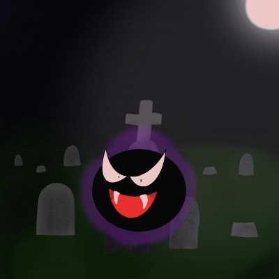 I made this Gastly animation for Halloween