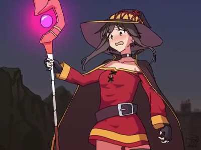 megumin se equivocó de echizo