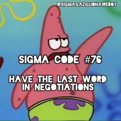 Sigma male Code #76 💪💪