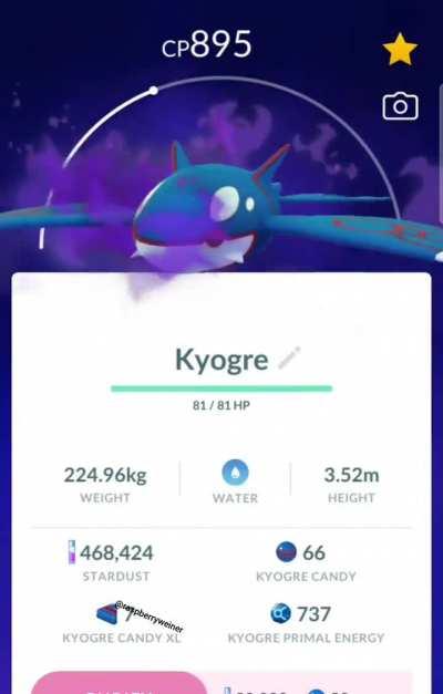 New Kyogre taunt in go? Turn your volume down first.