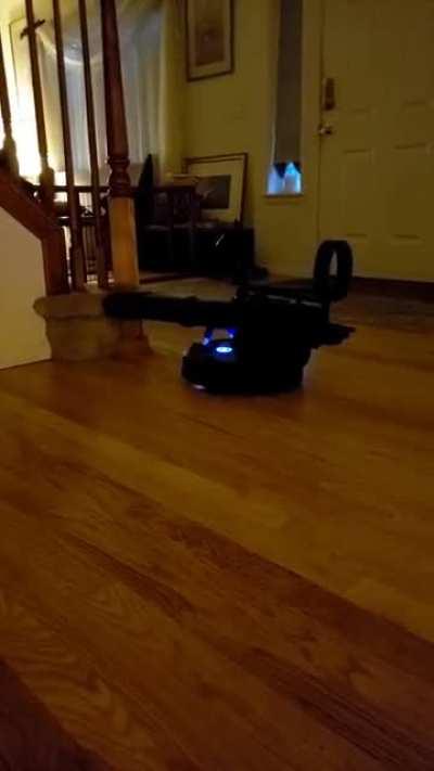 Minigun on a Roomba