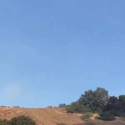 Boeing 747-400 Supertanker dropping Fire Retardant in Southern California