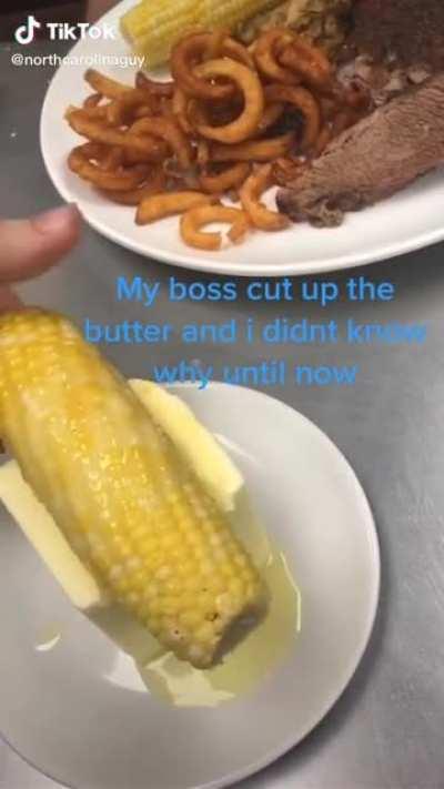 Buttering up corn