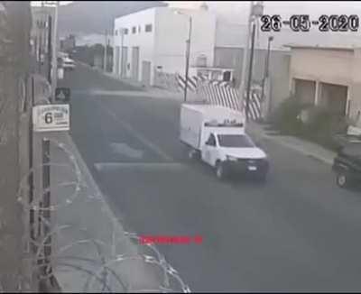 Speed-bump at 88Mph. (Stolen from r/wtf)