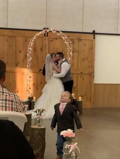 A clip from my wedding. He couldn’t handle it.